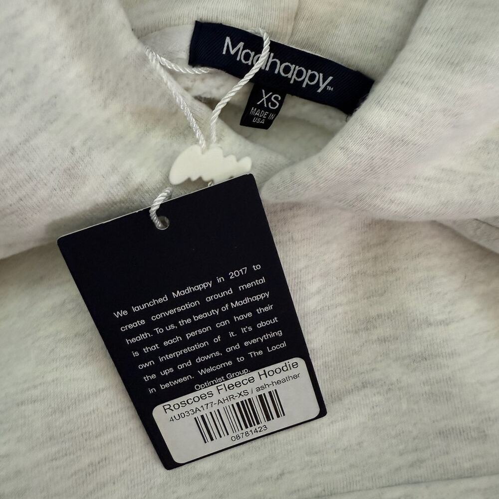 Madhappy Hoodie Sweatshirt Roscoe’s Collab Size XS Oversize NWT Streetwear Grail - Picture 6 of 13